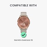 kwmobile Leather Watch Strap for Garmin vivoactive 6, vivomove Trend, view 2