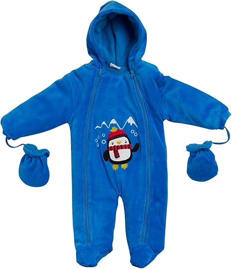 penguin snowsuit baby