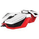 Mad Catz - Rat&oacute;n R.A.T. 1, Color Blanco/Rojo (PC)