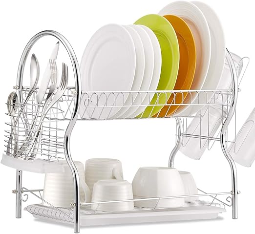 2 tier dish rack amazon