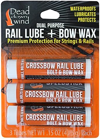 Dead Down Wind Bow Wax Rail Lube | 3 Pack | Unscented | Crossbow Hunting Accessories, Waterproof Archery Bow String Wax | Helps Reduce Friction and Prevent Fraying