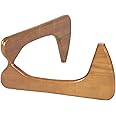 SHISEDECO Mid Century Modern Triangle Coffee Table Legs/Feet Only, 2 Pieces Interlocking Center Solid Wood Base, for Living Room, Leisure Area, Patio, Study etc. (Light Walnut)