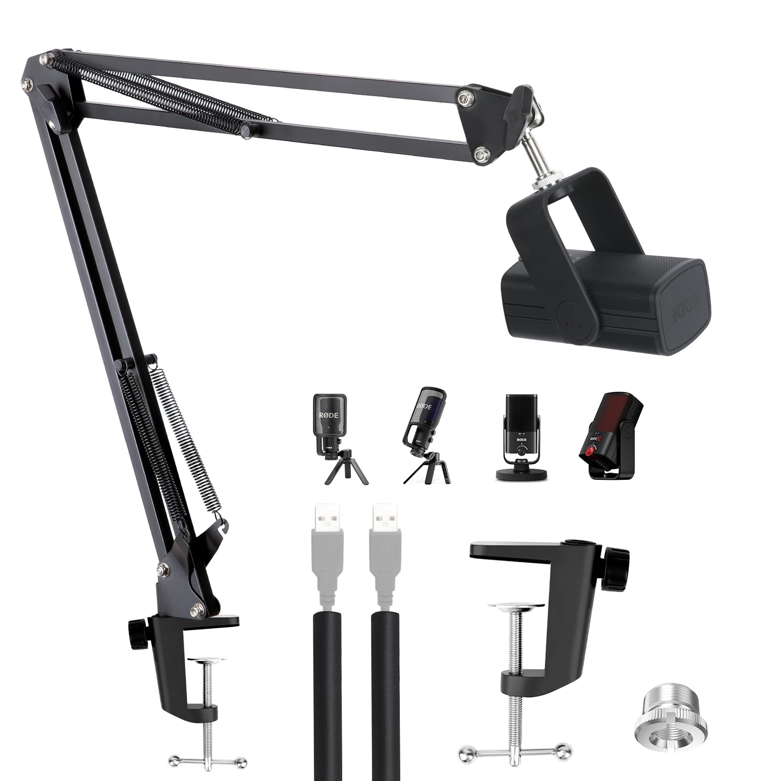 Rode NT-USB Mic Arm - Compatible with NT USB+/Mini/XCM-50, Boom Arm with Cable Sleeve by YOUSHARES