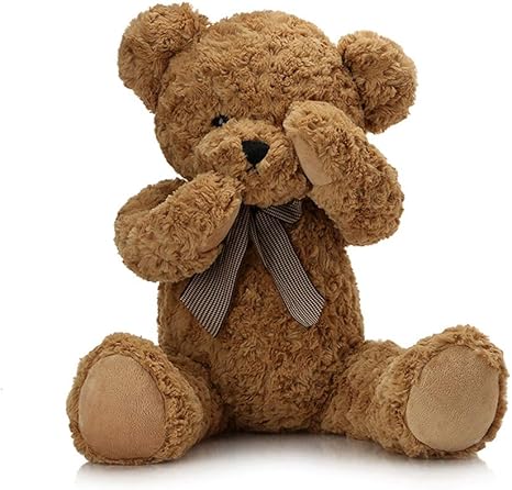 XSLY Bow Tie Shy Bear Doll Plush Teddy 