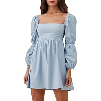 Theory Women's Crepe Flare Mini Dress, Blue at Amazon Women's Clothing store