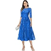 Sparkly Sequin Mother of The Bride Dresses Tea Length Applique Lace Formal Evening Gown with Sleeves