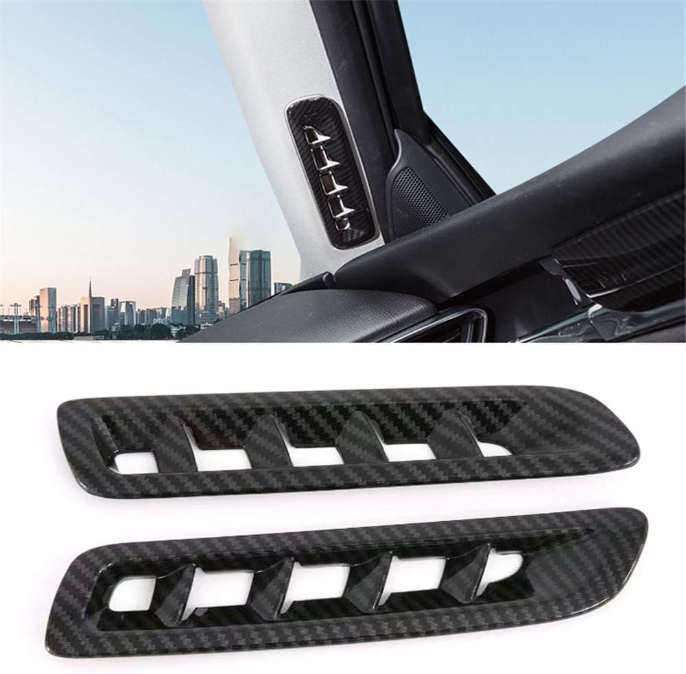 YUZHONGTIAN 2019-2020 for Mazda 6 M6 Car Accessories Upper A/C Air Outlet Vent Cover Trim ABS Carbon Style 2PCS