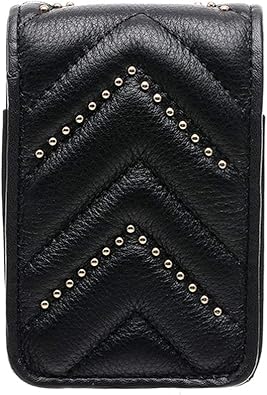 Amazon Onlyou タバコケース コスメケース ミラー付き本革コスメ収納ケース シガーレットケース ポーチ レディース コンパクト Onlyou オンリーユー ケース ギフトラッピング ブラック シガレットケース