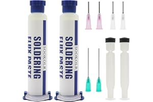 Sookolr Solder Paste Flux, No-Clean Soldering Flux, Flux for Electronics, Rosin Flux (2Pack/10CC)