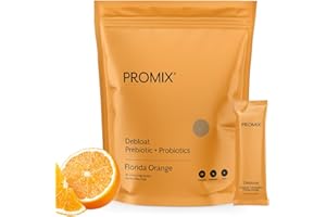 ProMix Nutrition Debloat Prebiotics and Probiotics with Baobab - Rich in Vitamin C, Bloating Relief, Immune Support - Orange - 30 Servings (Pack of 30)