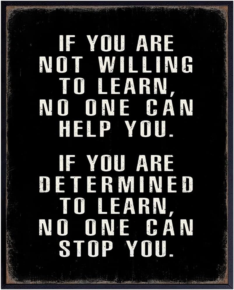 Wall Décor - Motivational Wall Art - Office Wall Art & Decor Motivational poster - Positive Quotes Wall Decor - Encouragement Gifts - Positive Sayings for Wall Decor - Entrepreneur Wall Art - Inspirational Quotes