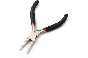 1Pc 65# Carbon Steel Jewelry Pliers Precision Round Cut Nippers Small Round Nose Pliers for Jewelry, Electronics, 3D Printing