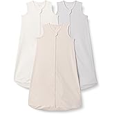 Amazon Essentials Unisex Babies' Cotton Sleep Sack, Wearable Blanket, 0.5 TOG, Pack of 3