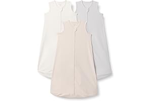 Amazon Essentials Unisex Babies' Cotton Sleep Sack, Wearable Blanket, 0.5 TOG, Pack of 3