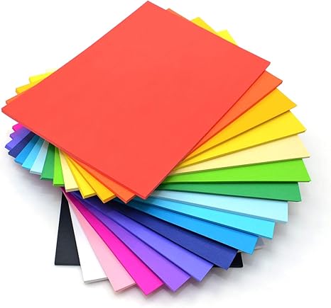 CI 500 Sheets of A4 Coloured Card, 17 