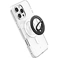 Spigen Dual Pop MagFit Phone Holder Double Magnetic Silicone Grip Designed for MagSafe Compatible with iPhone 16/15/14/13/12 Series - Black (OM105)