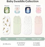 momcozy Baby Swaddle 0-3M 2-Pack Bravery 68x28cm Pink/Bravery view 4