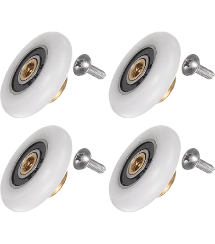 4PCS Shower Door Rollers – 19mm/23mm/25mm/27mm Diameter, Ultra-Quiet Sliding Door Wheels | For Glass Shower Doors 4-6mm Thick - View #3