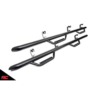 Rough Country W2W Nerf Bar Hoop Steps Compatible w 2014-2018 Chevy Silverado GMC Sierra Double Cab 6.5 FT Bed RCC1489QC
