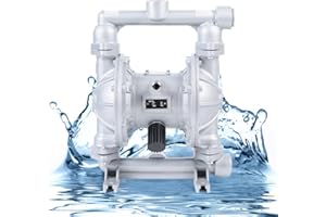 LYNICESHOP Air-Operated Double Diaphragm Pump, QBK-25L Aluminum Alloy 1 inch Inlet Outlet (USA Stock) (QBK-25L)