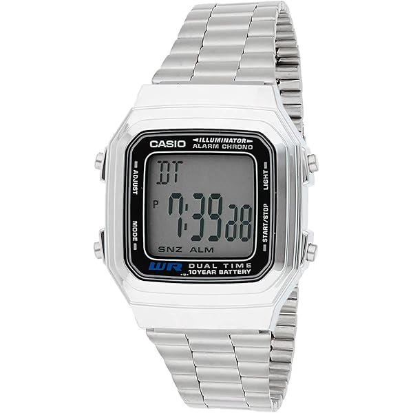 Casio A168WEMB-1BV Vintage Collection – Orologio Digitale Uomo Color Gunmetal, Cronografo, Illuminatore EL