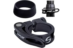 TIKBRO Bike Seat Post Clamp Aluminium Alloy Quick Release Bicycle Seat Clamp Seat Collar Clamp 28.6mm 31.8mm 34.9mm