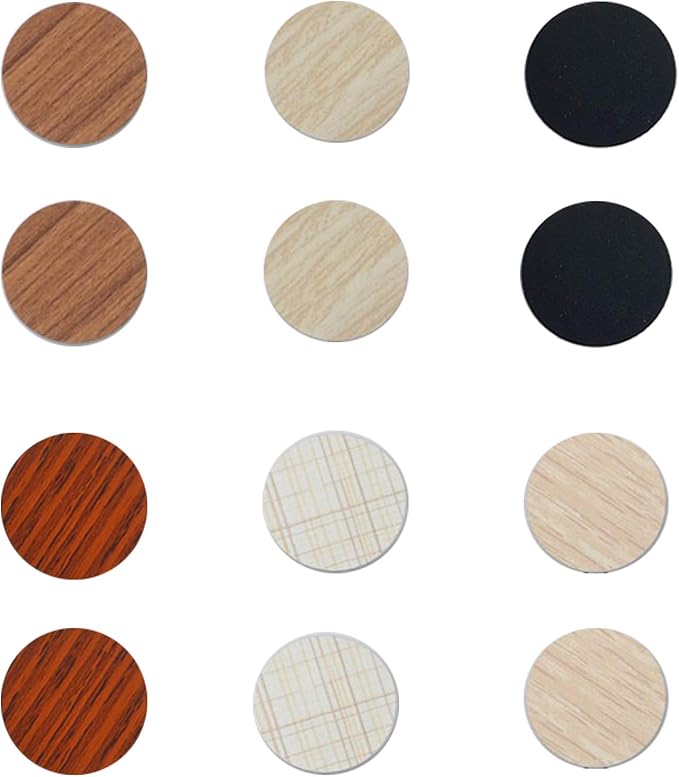 PVC Cover Caps Self Adhesive Screw Hole Sticker,324Pcs Stickers for Wood Furniture
