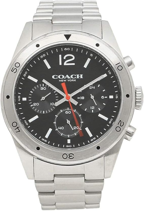 Amazon コーチ 腕時計 メンズ アウトレット Coach W4025 Blk ブラック シルバー 並行輸入品 メンズ腕時計 腕時計 通販