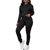 LovelyWholesale Womens Sweatsuits 2 Piece Set Hoodie Sweatshirts and Jogger Sets