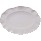 Perlette Cream Oval Platter 18" x 13.5"