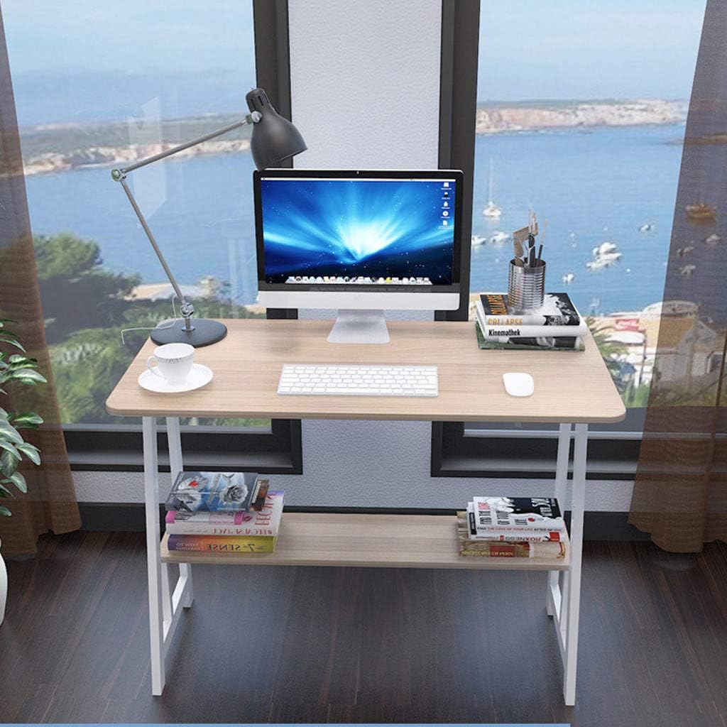 Computer Desk with Hutch and Bookshelf, Home Office Desk with Space Saving Design for Small Spaces - 31.5×19.7Inch