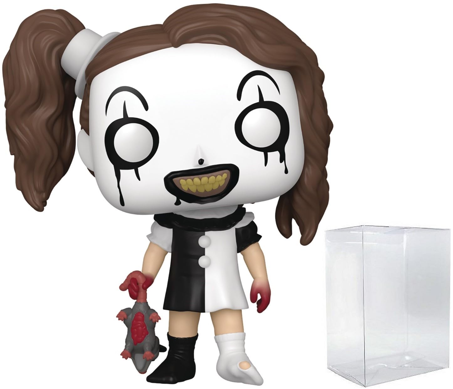 Photo 1 of POP Movies: Terrifier - Little Pale Girl (Glow-in-The-Dark) Specialty Series Funko Vinyl Figure (Bundled with Compatible Box Protector Case), Multicolor, 3.75 inches