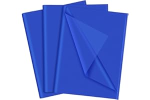 NEBURORA Blue Tissue Paper for Gift Bags - 60 Sheets, 14 X 20 Inch Navy Packaging Paper for Gift Wrap, Filler, Art Crafts, DIY, Birthday, Wedding, Baby Shower