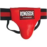 Ringside Men's Boxing Abdominal &amp; Groin Protector - Leather Sparring Cup Guard for MMA, Muay Thai &amp; Kickboxing