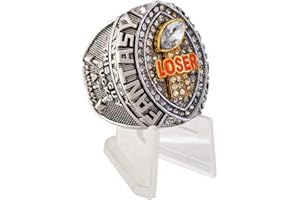 guancrown Fantasy Football Loser Ring Last Place Championship Ring Toilet Bowl