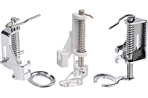 YICBOR 3pcs Low Shank Free Motion Darning Foot Compatible with Singer,Brother, Babylock, Janome, Elna, Kenmore,Bernette,White and Many Domestic Low Shank Sewing Machines