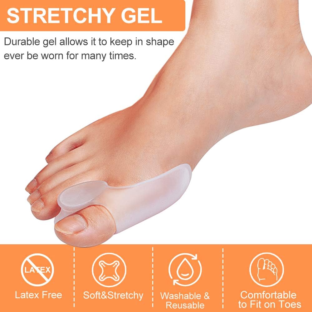 Kimihome 8 Pack Bunion Guards,Bunion Protector with Attached Toe