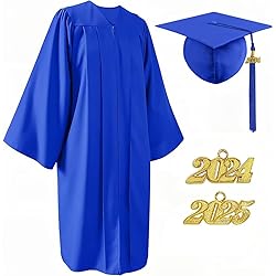 YIIOSS Unisex Matte Cap and Gown 2024 2025 with