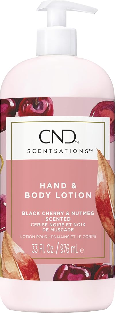 CND Hand Body Lotion Black Cherry and Nutmeg Moisturizer Scented Cream