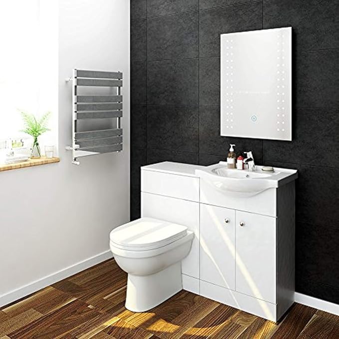 ELEGANT 1060 mm High Gloss Vanity Unit with Ceramic Basin + Back to