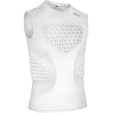 Youth Baseball Chest Protector, Padded Compression Shirt, Support Softball Football Rugby Lacrosse Heart Sternum Guard