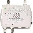 2-Port Bi-Directional Cable TV HDTV Amplifier Splitter Signal Booster with Passive Return Path