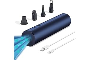 BEAUTYOVO Electric Air Pump for Pool Inflatables, Quick-Fill Air Mattress Pump, Rechargeable Battery Powered Cordless Portable Air Pump, Inflator Pump for Air Mattress Bed, Pool Floats Toys, Yoga Ball