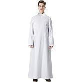 IvyRobes Unisex Adult's Clergy & Pulpit Anglican Cassock with Tab Insert Collar
