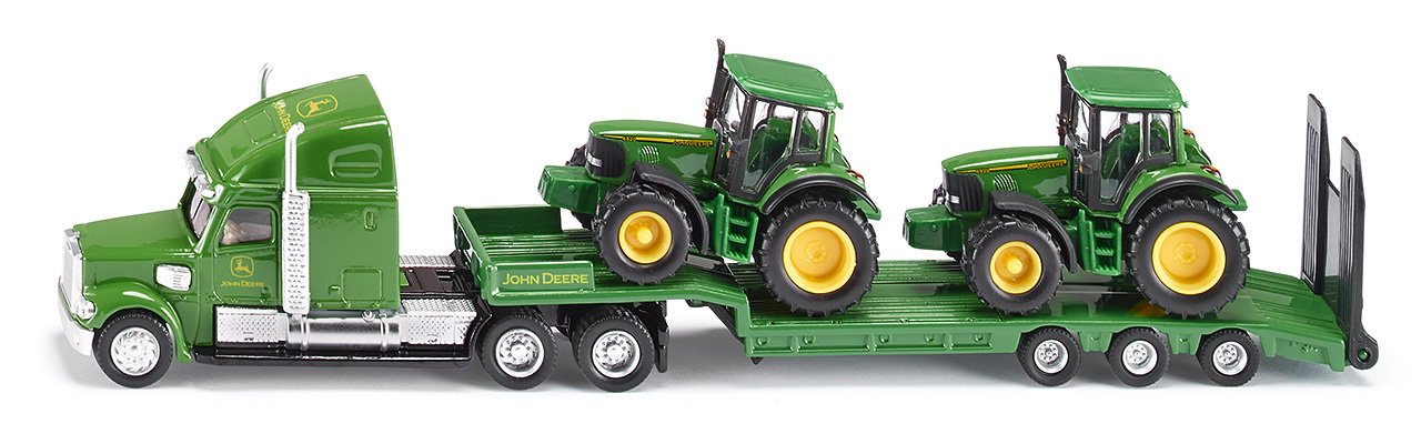Siku Cargador de baja con los tractores John Deere colores surtidos