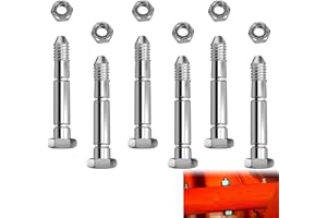 Braveboy 6 Pack Snowblower Shear Bolts 51001500-2-1/8" x 5/16" 51001500 Shear Pins & Nuts Compatible with Ariens 01019500 510015 AM122156 AM1369890 Snow Blower, Fits ST420 ST520 ST732 ST1032 & More