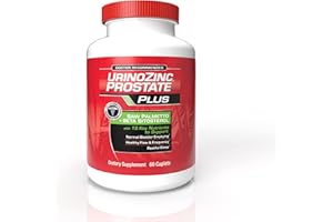 Urinozinc Prostate Plus, Saw Palmetto & Beta Sitosterol Supplement for Men, Reduce Frequent Urination (1 Month Supply, 60 Count)