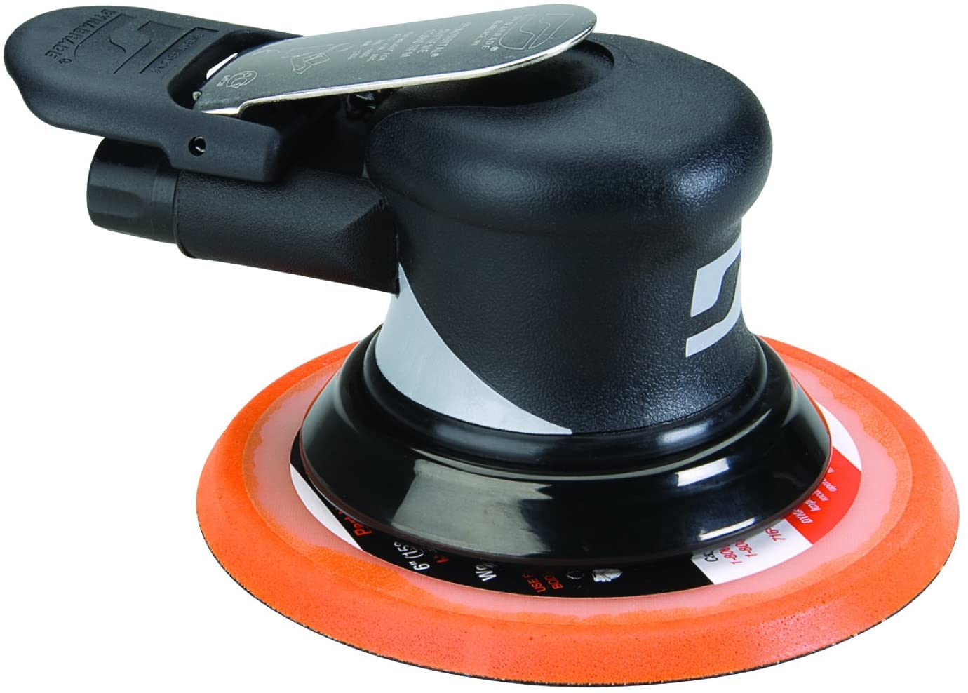 Dynabrade (56826) Lijadora orbital aleatoria Dynorbital Supreme de 6 (152 mm) de diámetro, sin aspiradora | Órbita proporcional de 3/16 (5 mm) de diámetro | Motor neumático de 12000 RPM.