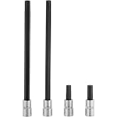 BRAZEN 6mm Hex Bit Socket/Allen Driver Four Pack (1/4" Drive, Multi Length)