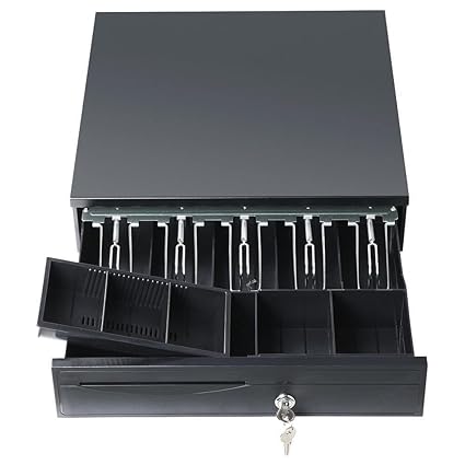 Large Elc Cash Register Bill Shop Money Till Drawer Cash Machine